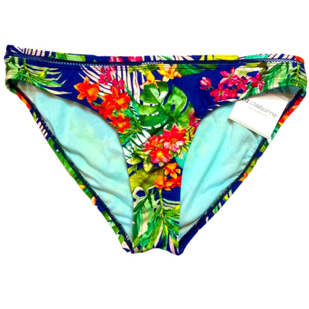 Liz Claiborne Women’s Blue Tropical Bikini Bottom